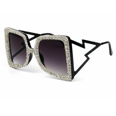 Cute elegant shiny handmade oversize sunglasses for women Crazy Sunglasses, Temple Ideas, Blitz Design, Bling Sunglasses, Rhinestone Sunglasses, Sunglasses Women Oversized, Purple Diamond, Butterfly Sunglasses, Crystal Stars