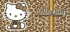 an image of hello kitty with leopard print