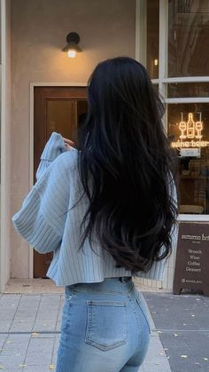 Long Full Hair, Pixie Hollow Fairies, Black Hair Long, Long Hair Black, Black Hair Aesthetic, Waist Length Hair, Hair Inspiration Long, Pixie Hollow, Hair Things