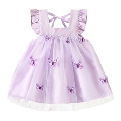 This BUTTERFLY Tulle Summer Dress is the perfect choice for any special occasion. The butterfly application on the tulle overlay creates a beautiful look that is sure to turn heads. Perfect for those warm summer months, this dress will keep your little one cool and stylish all summer long. Tulle Ruffle Dress, Girls Boho Dress, Baby Girl Princess Dresses, Party Gown Dress, Tulle Tutu Dress, Girls Sequin Dress, Tulle Ruffles, Girls Tulle Dress, Ruffles Dress