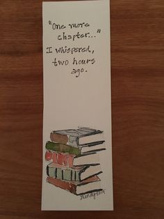 a piece of paper that has some books on it with the words one more charter