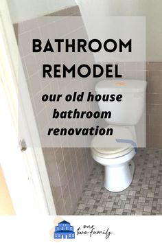 the bathroom remodel is in progress and it's ready to be remodeled