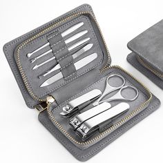 PRICES MAY VARY. 【Professional 9 in 1 Manicure Set】: OKOM professional travel essentials 9PCS manicure kit with nail kit, pedicure tools for feet and facial care kit for three major functions. including Specially designed for men with large hands and feet larger nail clipper, medium nail clipper, diagonal nail clipperclippers, nail file, cuticle pusher, eyebrow shaping tweezers, multi-purpose scissor, and ear pick 【Brand Newly Upgraded Nail Kit Product 】: OKOM Newly upgraded nail kit, made of br Amazon Nails Kit, Nail Care For Men, Diagonal Nails, Nail Care Kit, Kit Manicure, Good Gifts, Manicure Kit, Care Kit, Pedicure Tools