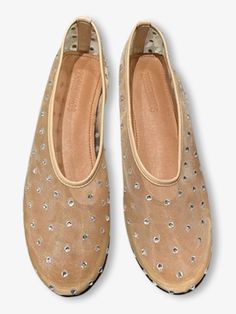 Introducing the Milan shoes, cut from luxurious materials. Featuring a crystal rivet design, these light, breathable flats sculpt and shape an hourglass silhouette. Elevate your elegance with these fashionable comfort mules. Hourglass Silhouette, Apricot, Milan, Shoe Accessories, Crystals, Design