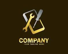 a wrench and screwdriver logo on a dark background with the words company