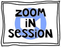 the zoom in session logo is shown