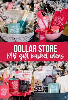 dollar store gift basket ideas for christmas