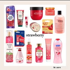 Skincare Spray, Sking Care, Strawberry Lip Balm, Pretty Perfume Bottles