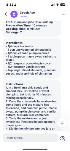 two texts that are being shared on the same page, one has an image of pumpkin spice pudding