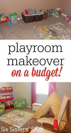 the playroom makeover on a budget is great for small children and their parents