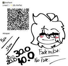 an image of a cartoon character with a qr code