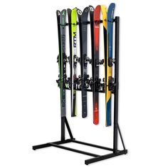 a rack that has some skis on it