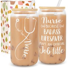 PRICES MAY VARY. Cool Gifts for Nurses: Toast to the incredible work nurses do every day with our Nurses cups – because caring is always in style!Our can glass cup is ideal for nursing gifts for new nurses, nursing school essentials, nursing student essentials, nursing essentials, rn gifts for nurses, nursing student gifts for doctors, new nurse gifts for women, labor and delivery nurse gifts. Nurse Appreciation Gifts: Whether it's a soothing cup of tea after a long work or a refreshing glass of Nursing School Survival Kit, Labor And Delivery Nurse Gifts, Nursing Graduation Gifts, Nursing School Essentials, Nurse Tumblers, Nursing School Graduation Gifts, Student Essentials, Nursing Essentials, Nurse Retirement Gifts