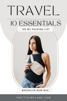 10 travel essentials on my packing list - our Brooklyn Bum Bag is the perfect everyday travel bag. Use it at the airport for easy access to your necessities, or dress it up for a dinner on the beach! At The Airport, Yellow And Pink, Neon Yellow, Packing List, Travel Essentials