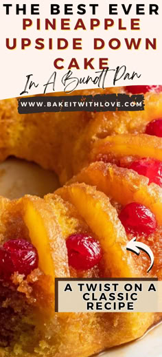 Classic Pineapple Upside Down Bundt Cake Pineapple Bundt Cake Recipe, Pineapple Upside Down Bundt Cake Recipe, Pineapple Upside Down Bundt Cake, Pineapple Upside Down Bundt, Upside Down Bundt Cake, Pineapple Dessert, Pineapple Glaze, Pineapple Desserts, Pineapple Recipes