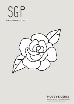 a black and white image of a flower with the word sgp on it's side