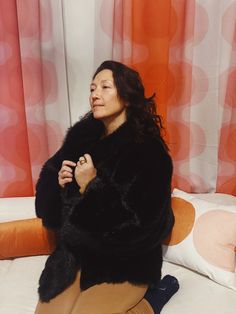 "Women's Vintage American Signature Faux Fur Coat Condition: Excellent Color: Black Minimal Use MADE IN USA Model is 5'6\". Size 6" Black Faux Fur Coat For Workwear, Black Faux Fur Coat For Work, Black Faux Fur Outerwear For Work, Chic Black Fur Coat For Night Out, Black Minimal, Black Faux Fur Coat, Black Faux Fur, Women's Costumes, Faux Fur Coat