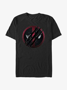 Marvel Deadpool & Wolverine Clawed Deadpool Emblem T-Shirt Incredibles Costume, Deadpool Jacket, Wolverine Claws, Deadpool Merchandise, Comic-con Fan Merchandise Black T-shirt, Deadpool Tshirt, Deadpool T Shirt, Plus Size Disney, Marvel Gifts