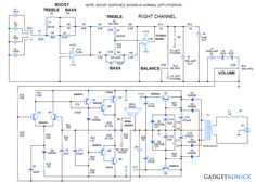 an electronic circuit diagram with two different types of power and voltages on the same board