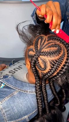 Corn Row Hairstyles, Corn Row, Hair Braid Patterns, Black Kids Braids Hairstyles, Quick Braids, Lil Girl Hairstyles, Sleek Ponytail Hairstyles, Feed In Braids Hairstyles