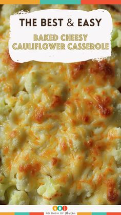 Baked Cheesy Cauliflower Casserole Cheesy Califlower Casseroles Keto, Loaded Baked Cauliflower Casserole, Recipes Using Frozen Cauliflower Rice, Baked Cauliflower Casserole Recipe, Cheesy Cauliflower Gratin, Creamy Broccoli Cauliflower Casserole, Cauliflower Jalapeno Casserole, Creamy Cauliflower Casserole, Cauliflower Recipes Casserole