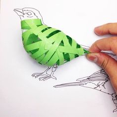 FB Bird Sculptures, Paper Bird, Paper Art Sculpture, Desain Quilling, 3d Paper Art, Folding Origami, Origami Paper Art