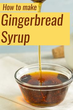 how to make gingerbread syrup