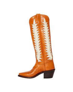 Elevate your style to new heights and effortlessly add a touch of chic to any outfit with our captivating, extra-tall Kate cowboy boots. Inspired by our longstanding love of vintage boots, these harken back to traditional designs, reimagined and elongated to be wildly flattering on the leg. Reconsidered in an alluring palette of tawny brown cuoio calfskin with linen and bone colored stingray palm leaves and stems, these are a wear-everywhere boot. This boot is part of MC Personalization and can Miron Crosby, Tall Cowgirl Boots, Women's Cowboy Boots, Boot Tree, Tawny Brown, Bone Color, Vintage Boots, Boot Brands, Leather Conditioner