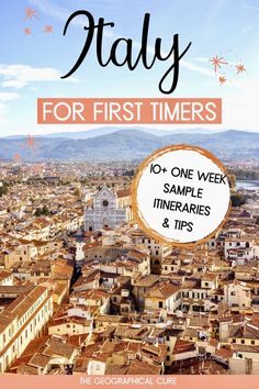 Pinterest pin for 11 Amazing One Week Itineraries for Italy One Week In Italy, 7 Days In Italy, Week In Italy, Bucket List Adventure, Italy Bucket List, Italian Lakes, Adventure Bucket List