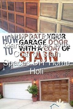 two garage doors with the words how to build a garage door without carriage doors