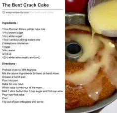 Rum Pound Cake Recipes, Rum Cake From Box Cake, Bunt Cake Recipe, Pound Cake Recipes Easy, Wine Cake, Cake Recipes Easy Homemade, Pound Cakes, Rum Cake, Dessert Cake Recipes