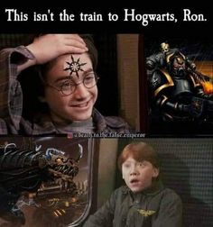 harry potter and his hogwart's ron is the same person in this meme