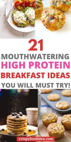 Here you get some high protein breakfast ideas that are best for meal plan. Breakfast Ideas Healthy Clean Eating High Protein, High Protein Low Calorie Breakfast Ideas, On The Go High Protein Breakfast, High Protein Low Carb Recipes Snacks, High Protein Low Fat Breakfast, Low Card Breakfast, High Protein Breakfast Bowls, High Protein Breakfast On The Go, High Protein Breakfast No Eggs