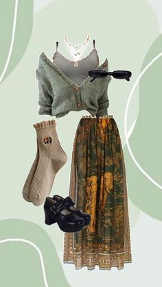 #cottagecore #earthcore #earthyvibes #outfitinspo #inspo #ootd Earth Tone Clothes, Cottagecore Outfit Ideas, Hippy Fashion, Cottagecore Outfit, Cottagecore Clothes, Earthy Outfits, Fairy Clothes, Eclectic Fashion