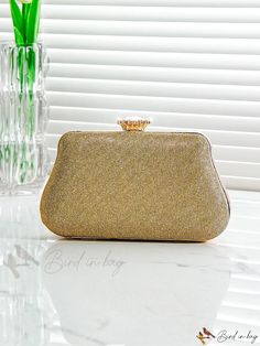 Bird in Bag - Formal Evening Clutch Bag for Wedding Champagne Evening Bag For Wedding, Gold Rectangular Evening Bag For Wedding, Gold Handheld Clutch For Wedding, Champagne Rectangular Evening Bag For Wedding, Champagne Rectangular Clutch For Wedding, Gold Rectangular Bags For Wedding Guests, Gold Pouch Bag For Wedding, Gold Clutch Bag For Wedding Guest, Gold Clutch Bag For Wedding