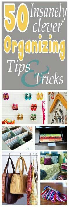 an image of organizing tips and tricks