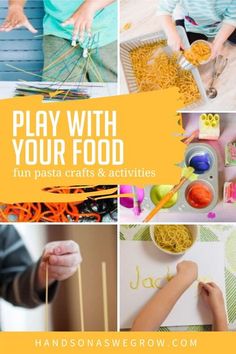 play with your food fun pasta crafts and activities