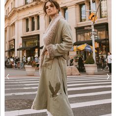 Amazing Winter Coat So Stylish A Statement Piece For Sure With The Eagle Design And Soft Fuzzy Lining It’s A Must Have! Fall Linen Outerwear For Loungewear, Fall Linen Outerwear For Day Out, Fall Linen Loungewear Outerwear, Cosy Cafe, Jeans Jumper, Overcoat Jacket, Maxi Coat, Penny Lane, Long Sleeves Coats