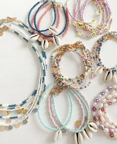 Preppy Bracelets, Beaded Necklace Diy, Beaded Jewels, Beaded Jewelry Designs, Jewelry Accessories Ideas