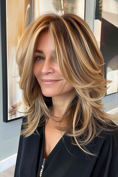 Woman with honey blonde highlights adding depth and warmth to her hairstyle. Blonde Highlights Ideas, Highlights Ideas, Honey Blonde Highlights, Your Hairstyle, Honey Blonde, Latest Hairstyles, Brunette Hair, Brunette Hair Color, Blonde Highlights