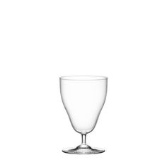 an empty wine glass on a white background