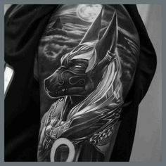 Anubis Tattoo Ideas Egyptian Eye Tattoos, Herren Hand Tattoos, Horus Tattoo, Egyptian Tattoo Sleeve, Egypt Tattoo, Men Tattoos Arm Sleeve, Tattoo Inspiration Men, Half Sleeve Tattoos For Guys