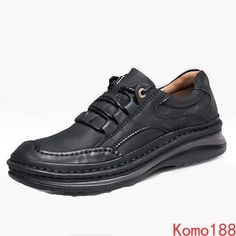 Casual Black Ankle-high Leather Shoes, Casual Black Leather Ankle Boots, Casual Black Leather Outdoor Shoes, Black Casual Business Walking Shoes, Black Casual Walking Shoes For Business, Black Casual Leather Walking Shoes, Casual Lace-up Ankle Boots With Rubber Sole, Casual Ankle Boot Lace-up Shoes With Rubber Sole, Casual Ankle Boot Leather Shoes With Rubber Sole