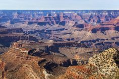 the grand canyon is very large and has many layers to climb up it's sides