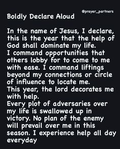 a poem written in black and white with the words, boldly declare aloud