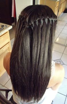 Straight Prom Hair, Long Straight Black Hair, Straight Black Hair, Penteado Cabelo Curto, Long Straight Hair, Braids For Black Hair, Party Hairstyles, Homecoming Hairstyles, Straight Hair