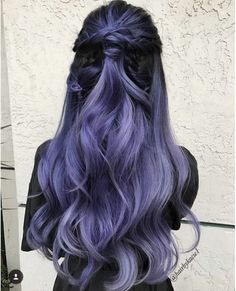 Purple hair Silver Lavender Hair, Lilac Hair, Lavender Hair, Ombré Hair, Hair Color Purple, Trendy Hair Color, Ombre Hair Color, Halloween Hair, Lace Hair