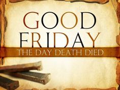 an ad for good friday with cinnamons and spices on the front, and words above it