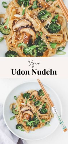 Diese gebratene Udon Nudeln mit Gemüse und Sesam sind so unglaublich lecker und schnell gemacht, dass ich sie gerne als das perfekte japanische Rezept für ein schnelles veganes Abendessen nenne. #udon #nudeln #rezept #asiatische #vegan #gebraten #brokkoli Vegan Udon, Stir Fry With Vegetables, Vegan Japanese Food, Udon Stir Fry, Quick Vegetarian Dinner, Fry Noodles, Vegan Japanese, Vegan Stir Fry, Japanese Dinner