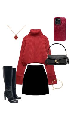 #outfit outfit Noel #chrimast #noel Christmas Outfits Aesthetic Vintage, Christmas Eve Dress Outfit, Fall Fotoshoot Outfit, Nyc Christmas Outfit Aesthetic, Thanksgiving Dinner Outfit Women Fancy, Christmas College Party Outfit, Holiday Outfits Autumn, Christmas Date Outfit Winter, Outfits For The Holidays